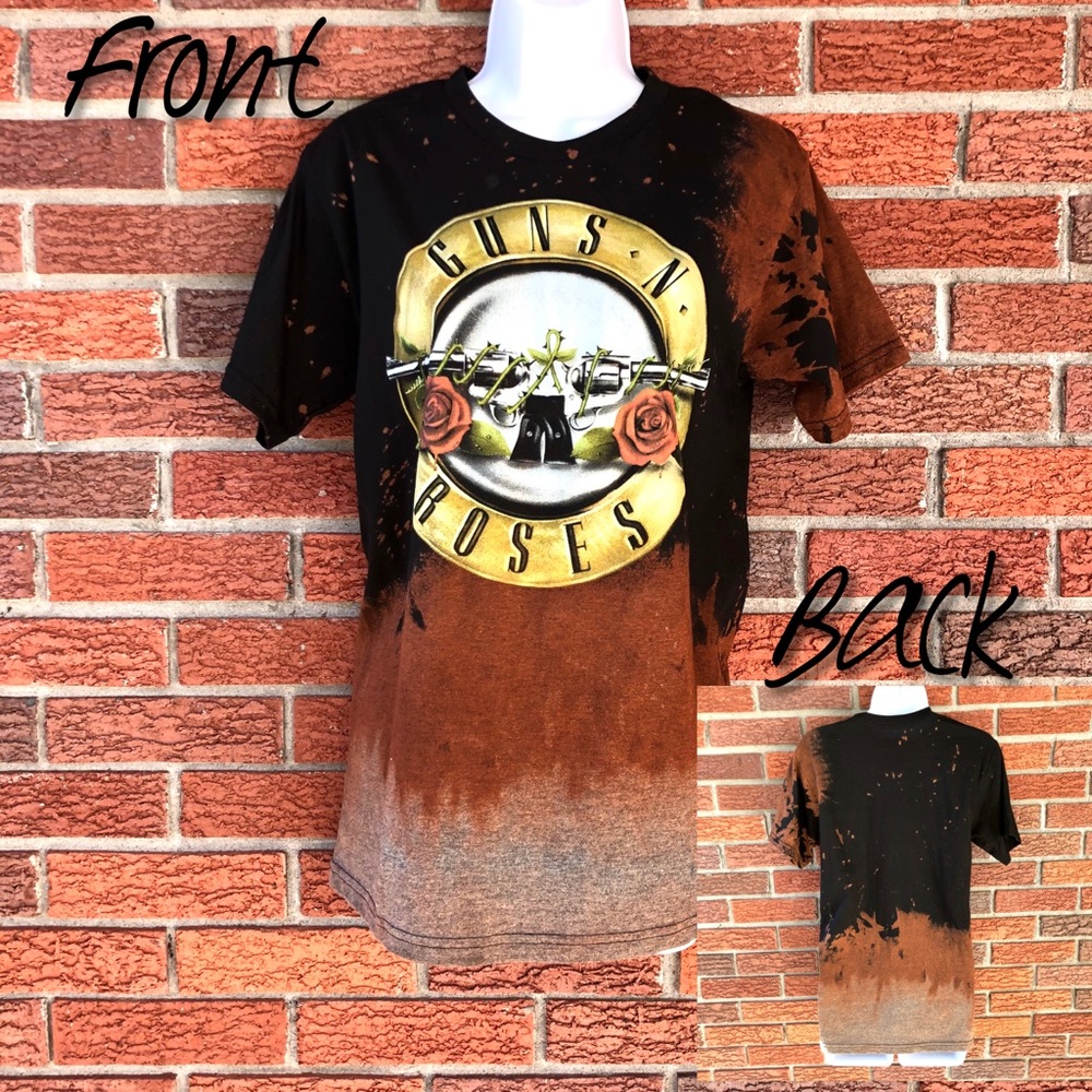 Guns an’ Roses bleached by hand!